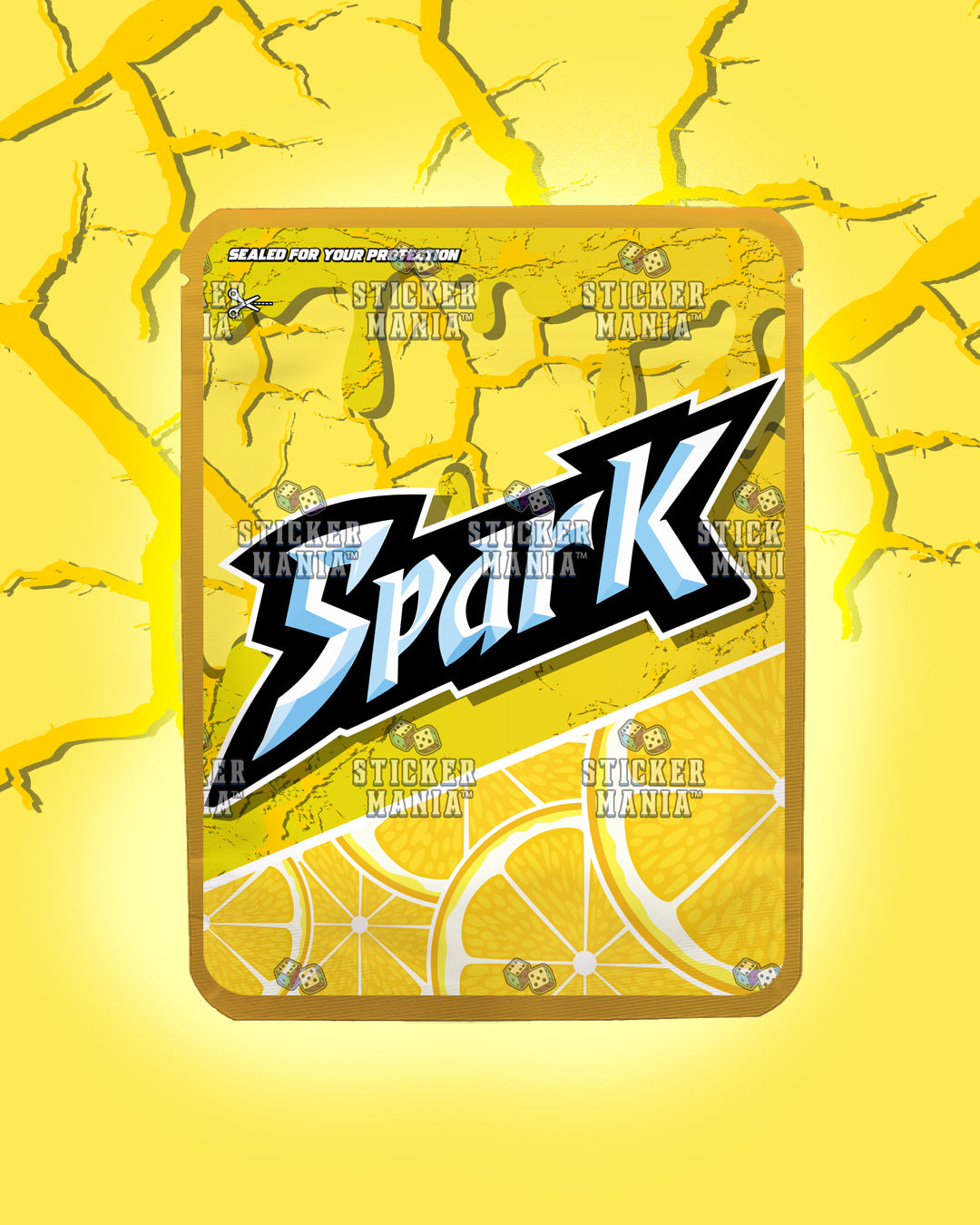 Spark Golden Lemon | Pre-Made Sticker Bag | 3.5g