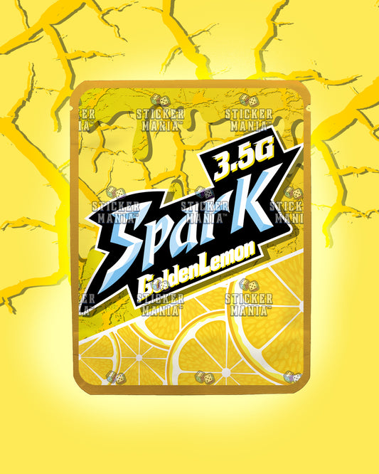 Spark Golden Lemon | Pre-Made Sticker Bag | 3.5g