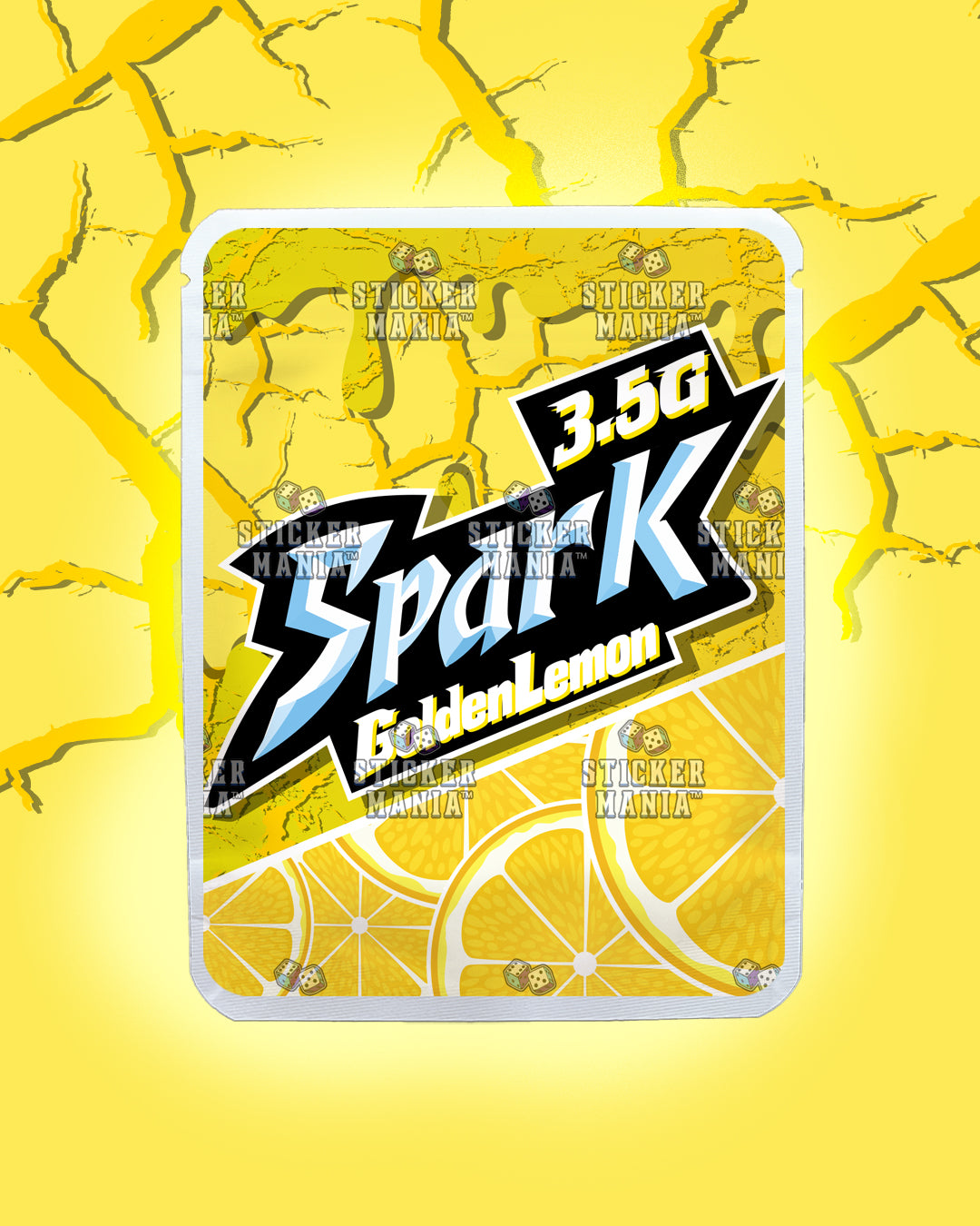 Spark Golden Lemon | Pre-Made Sticker Bag | 3.5g