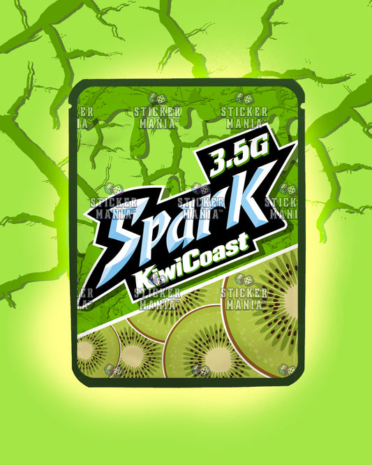 Spark Kiwi Coast | Pre-Made Sticker Bag | 3.5g