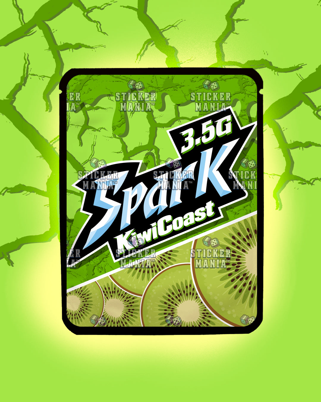 Spark Kiwi Coast | Pre-Made Sticker Bag | 3.5g