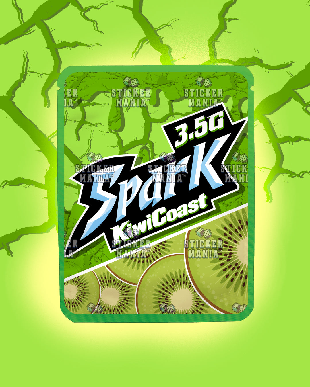 Spark Kiwi Coast | Pre-Made Sticker Bag | 3.5g