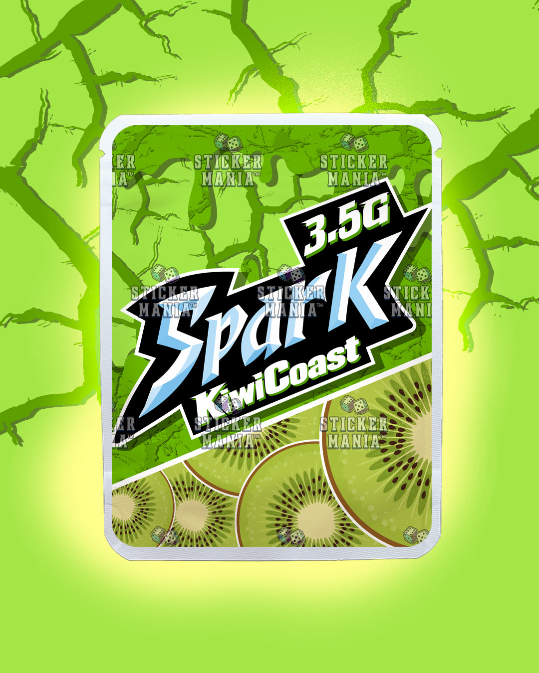 Spark Kiwi Coast | Pre-Made Sticker Bag | 3.5g