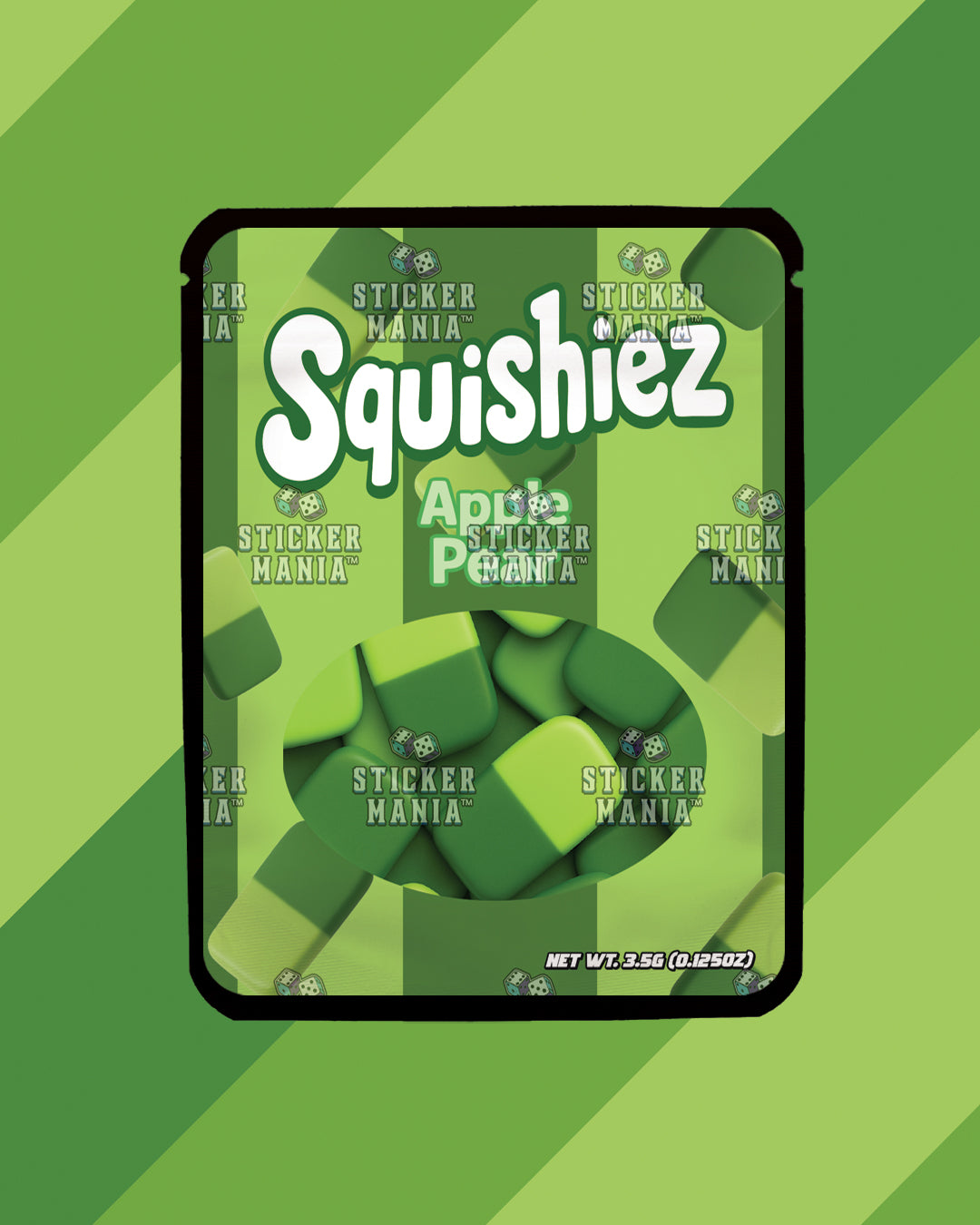 Squishiez Apple Pear | Pre-Made Sticker Bag | 3.5g