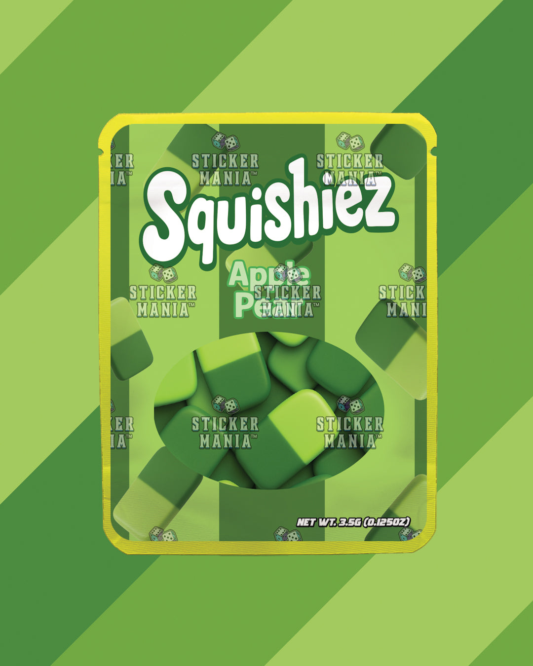 Squishiez Apple Pear | Pre-Made Sticker Bag | 3.5g