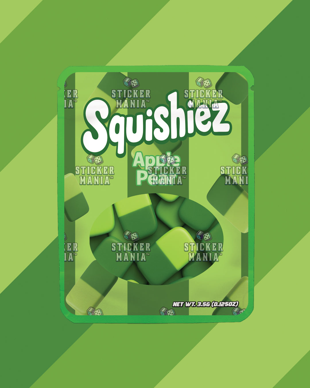 Squishiez Apple Pear | Pre-Made Sticker Bag | 3.5g