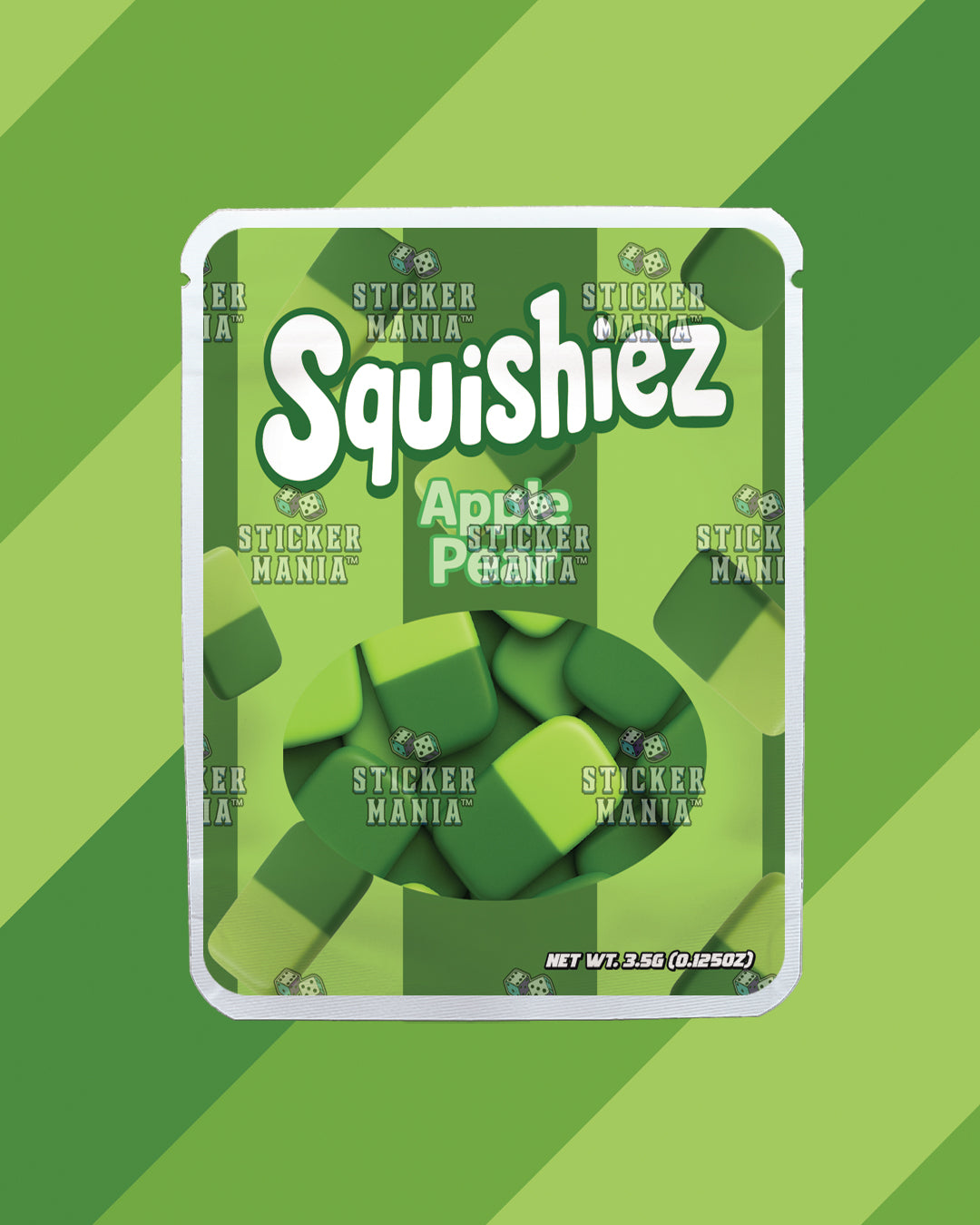 Squishiez Apple Pear | Pre-Made Sticker Bag | 3.5g