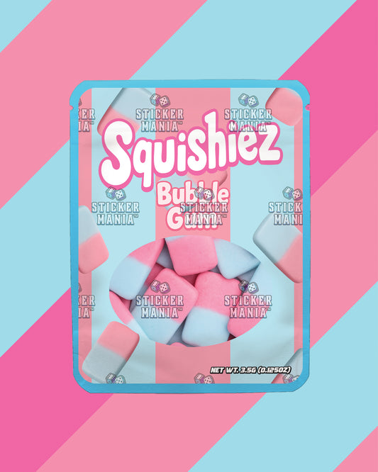 Squishiez Bubble Gum | Pre-Made Sticker Bag | 3.5g