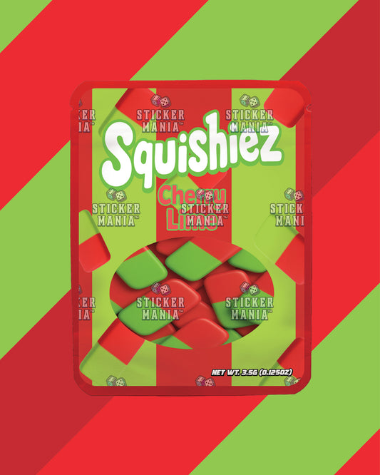 Squishiez Chery Lime | Pre-Made Sticker Bag | 3.5g