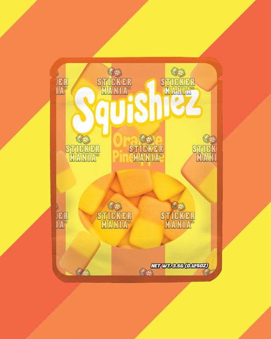 Squishiez Orange | Pre-Made Sticker Bag | 3.5g