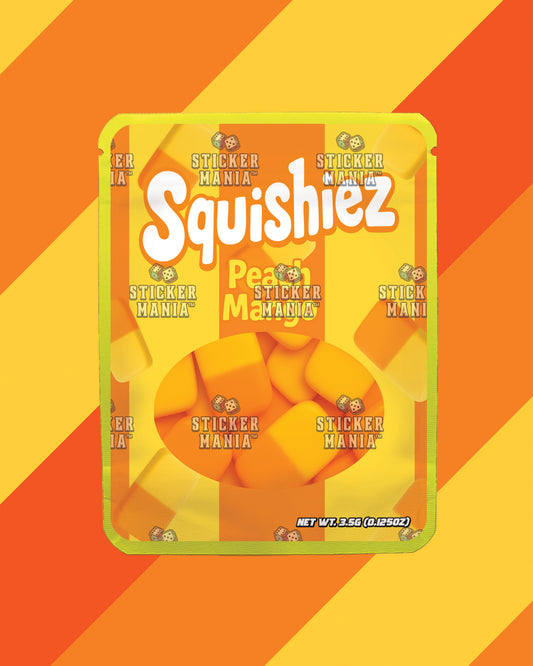 Squishiez Peach Mango | Pre-Made Sticker Bag | 3.5g