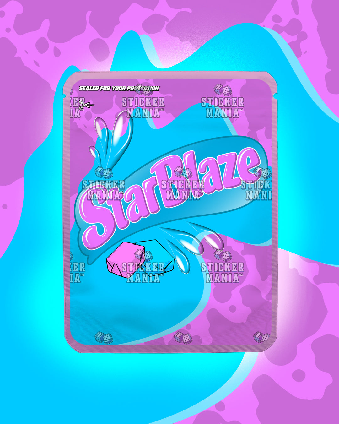 Starblaze Cotton Candy | Pre-Made Sticker Bag | 3.5g