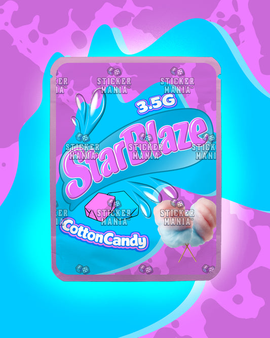 Starblaze Cotton Candy | Pre-Made Sticker Bag | 3.5g