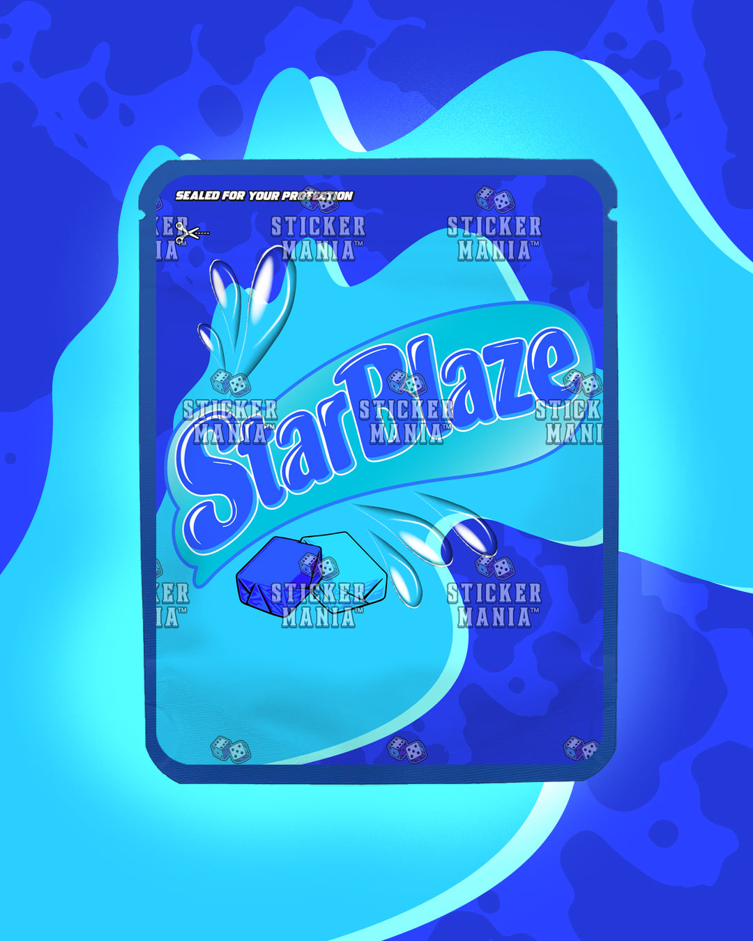 Starblaze Electric Razz | Pre-Made Sticker Bag | 3.5g