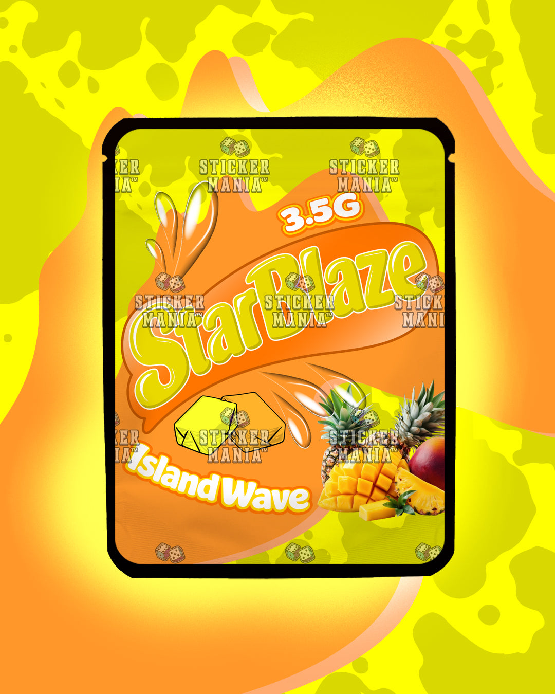Starblaze Island Wave | Pre-Made Sticker Bag | 3.5g