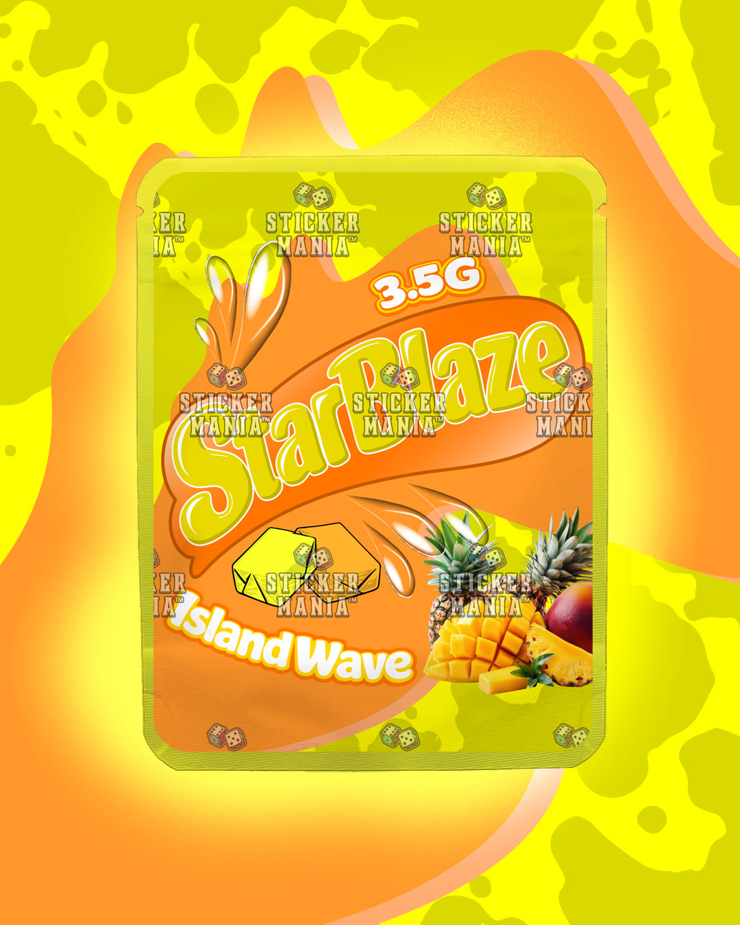 Starblaze Island Wave | Pre-Made Sticker Bag | 3.5g