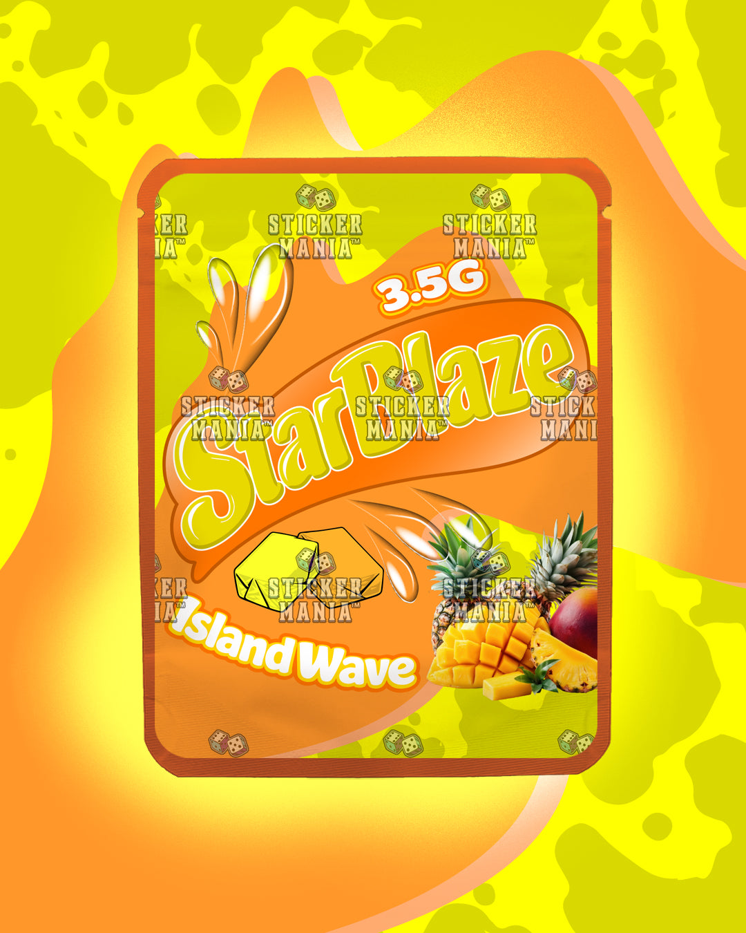 Starblaze Island Wave | Pre-Made Sticker Bag | 3.5g