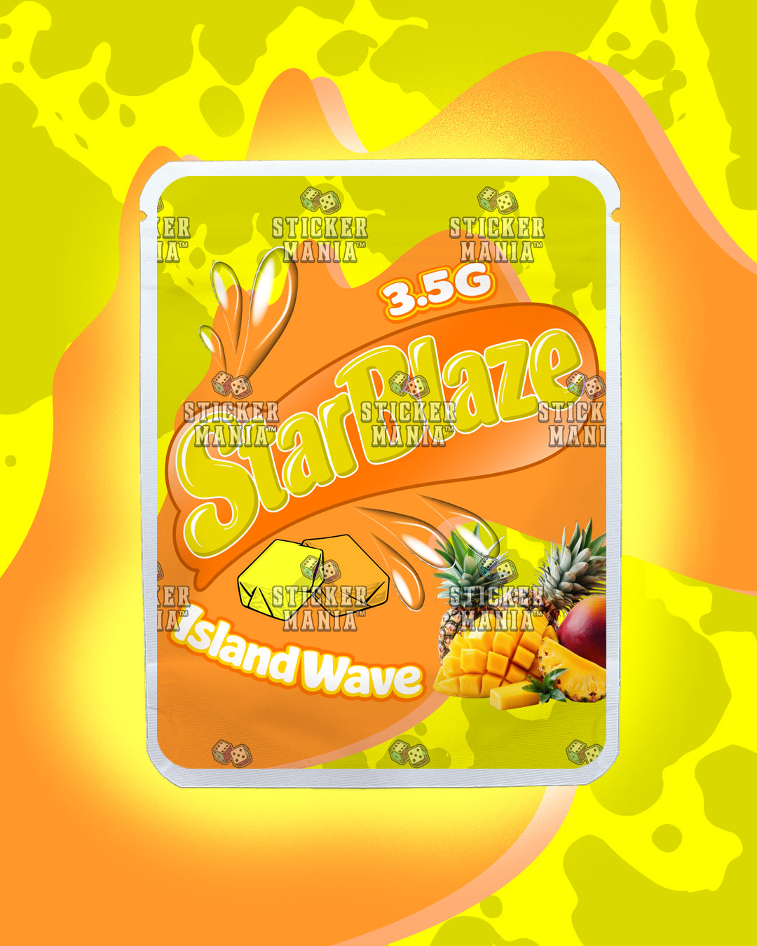 Starblaze Island Wave | Pre-Made Sticker Bag | 3.5g