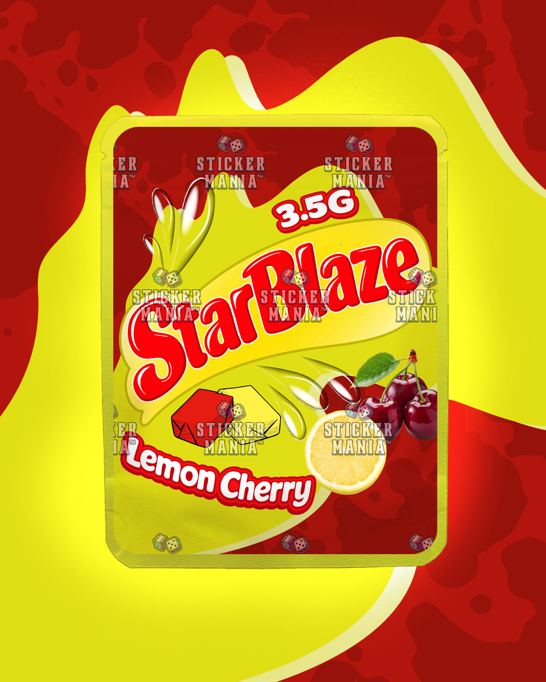Starblaze Lemon Cherry | Pre-Made Sticker Bag | 3.5g