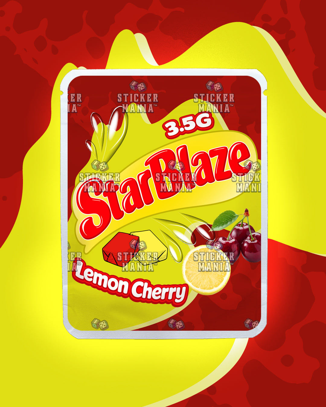 Starblaze Lemon Cherry | Pre-Made Sticker Bag | 3.5g