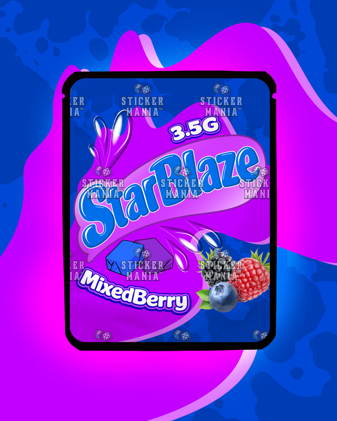 Starblaze Mixed Berry | Pre-Made Sticker Bag | 3.5g