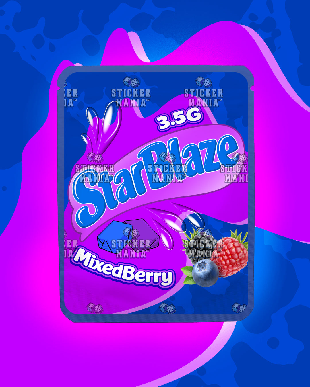 Starblaze Mixed Berry | Pre-Made Sticker Bag | 3.5g
