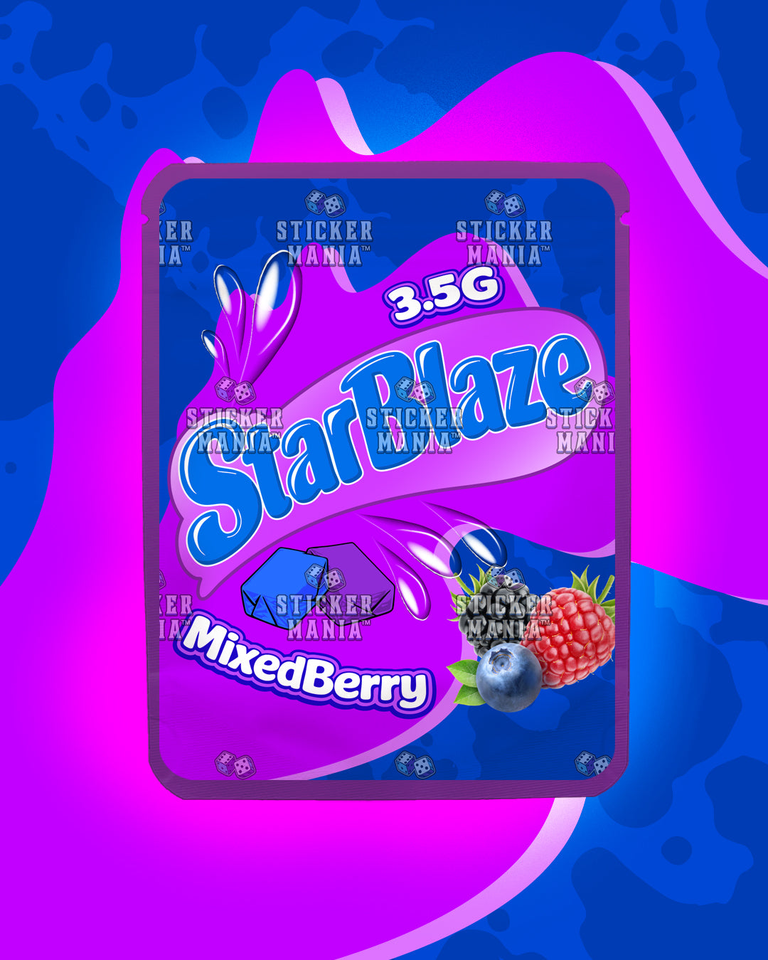 Starblaze Mixed Berry | Pre-Made Sticker Bag | 3.5g