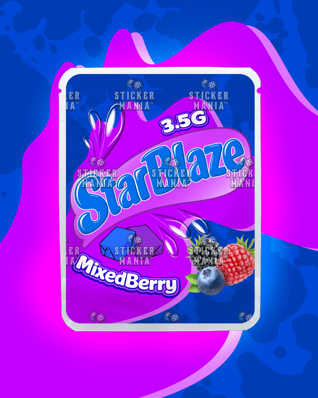 Starblaze Mixed Berry | Pre-Made Sticker Bag | 3.5g