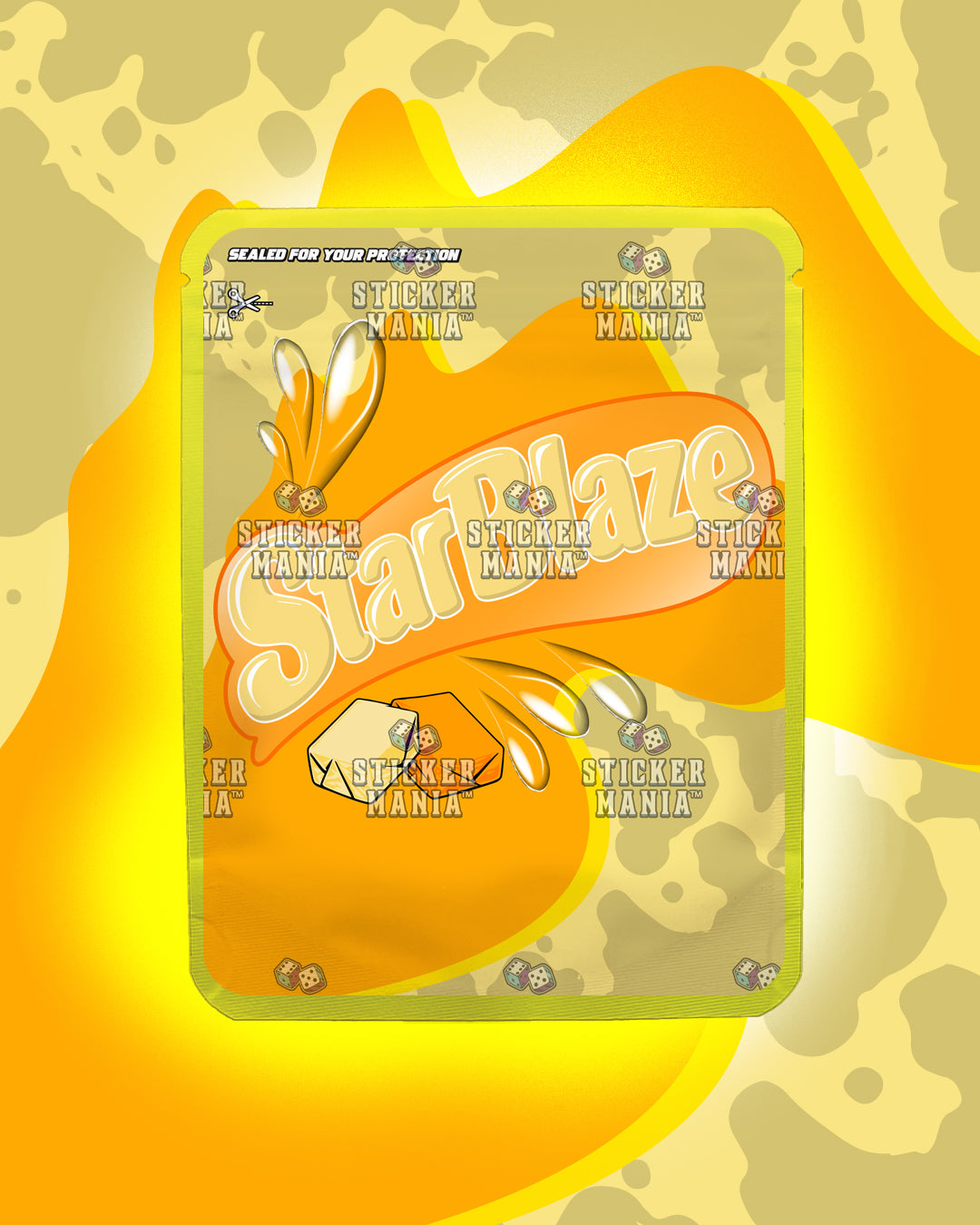 Starblaze Orange Creamsicle | Pre-Made Sticker Bag | 3.5g