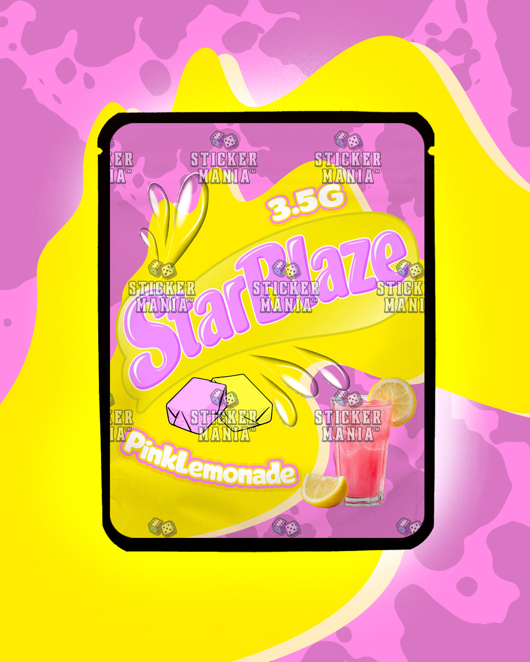 Starblaze Pink Lemonade | Pre-Made Sticker Bag | 3.5g