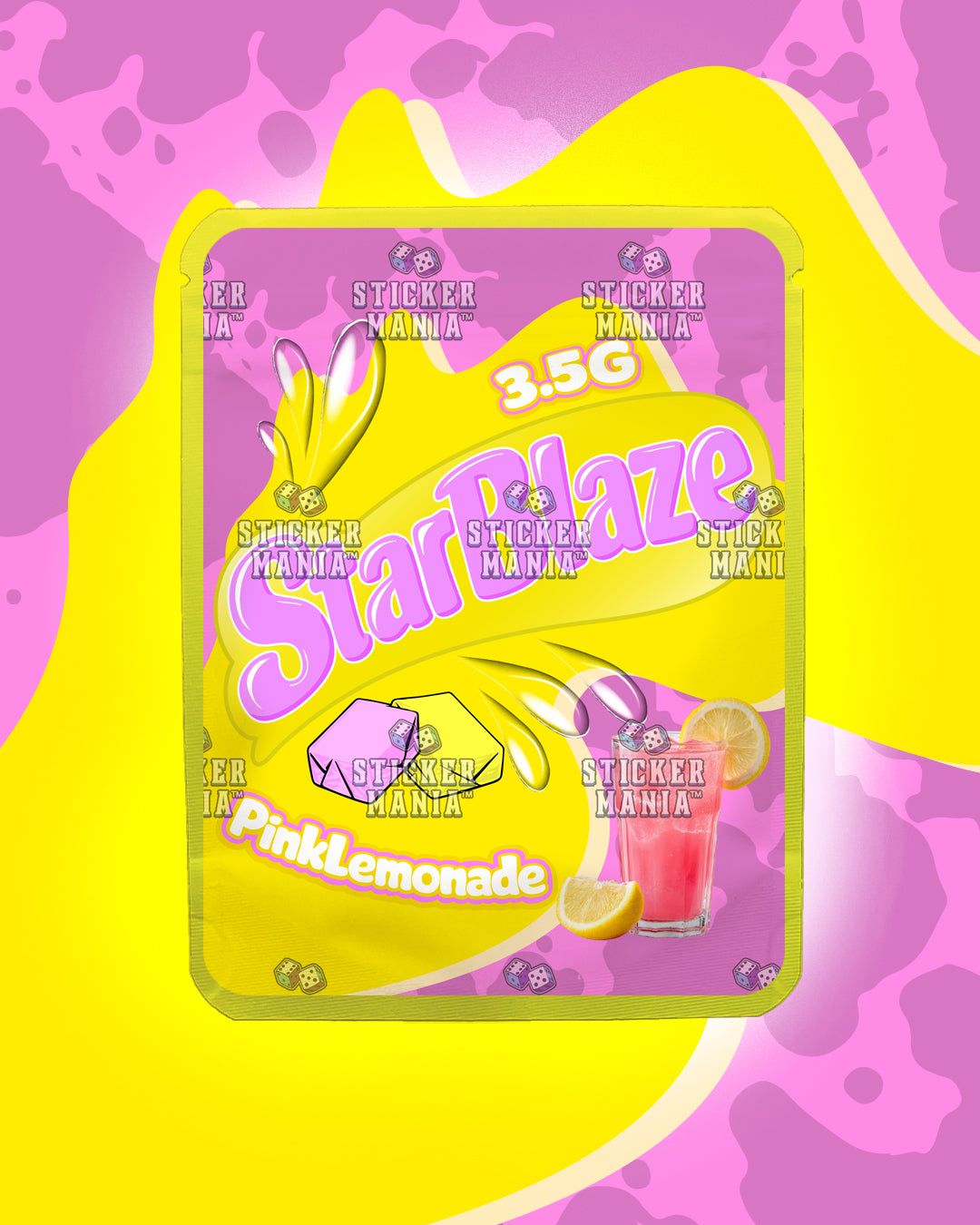 Starblaze Pink Lemonade | Pre-Made Sticker Bag | 3.5g