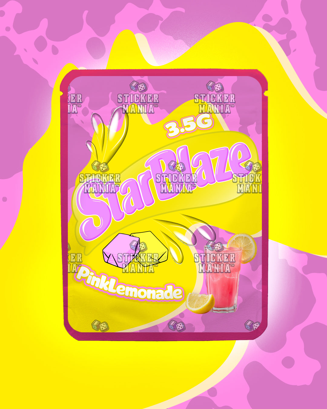 Starblaze Pink Lemonade | Pre-Made Sticker Bag | 3.5g