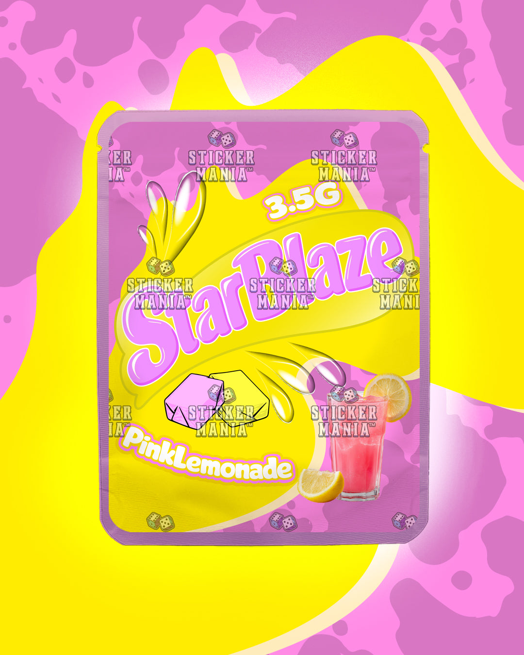 Starblaze Pink Lemonade | Pre-Made Sticker Bag | 3.5g