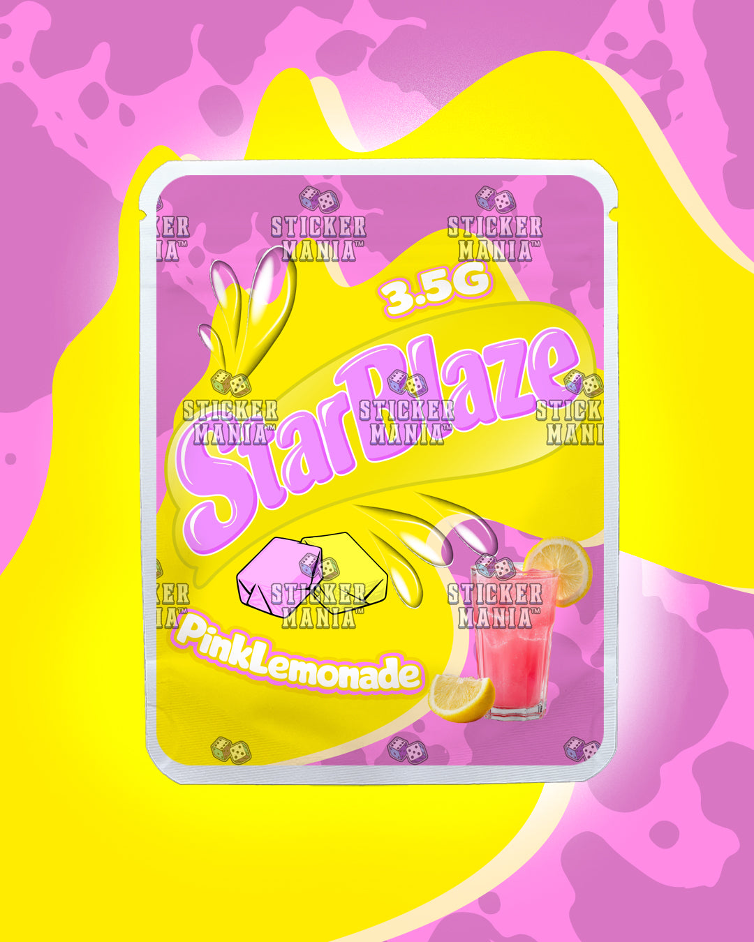 Starblaze Pink Lemonade | Pre-Made Sticker Bag | 3.5g