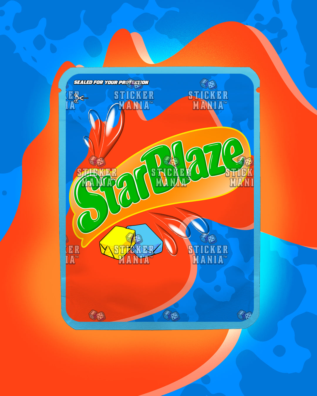 Starblaze Rainbow Slushie | Pre-Made Sticker Bag | 3.5g