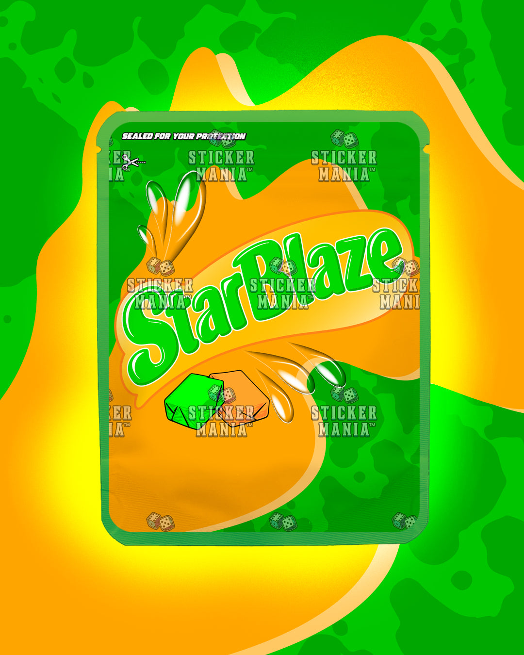 Starblaze Tangie Melon | Pre-Made Sticker Bag | 3.5g