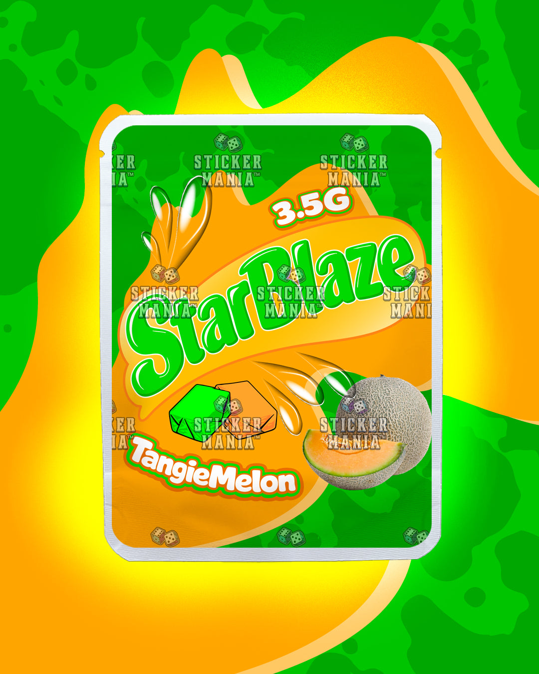 Starblaze Tangie Melon | Pre-Made Sticker Bag | 3.5g