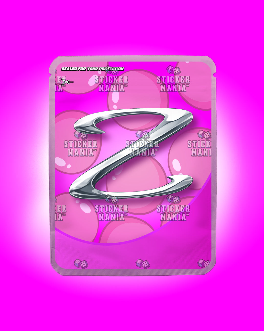 Strainz Bubble Gum | Pre-Made Sticker Bag | 3.5g