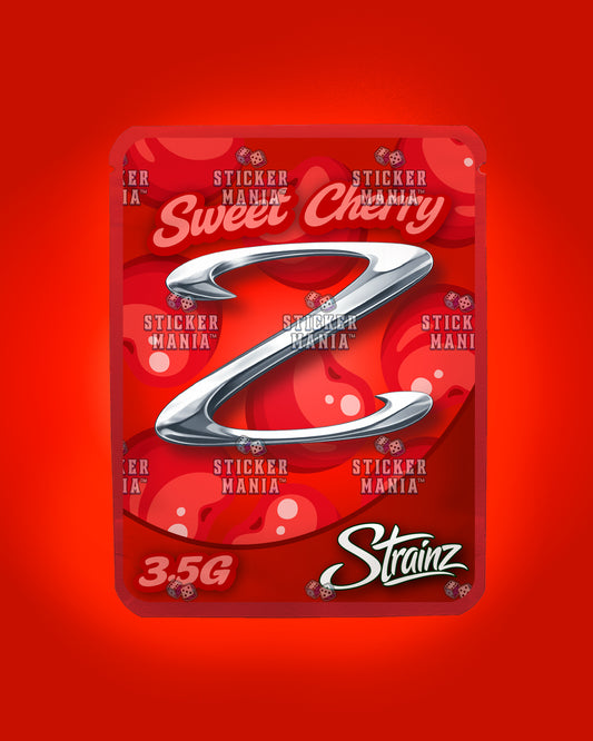 Strainz Sweet Cherry | Pre-Made Sticker Bag | 3.5g
