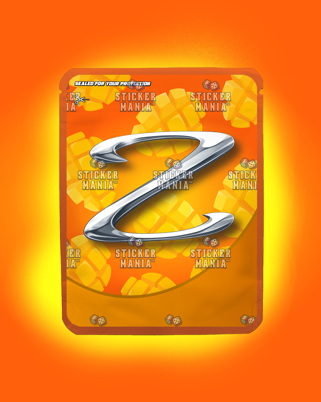 Strainz Tangy Mango | Pre-Made Sticker Bag | 3.5g