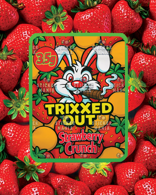 Trixxed Out - Strawberry Crunch | Pre-Made Sticker Bag | 3.5g