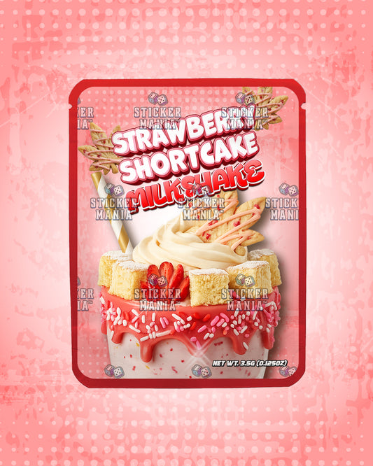Milkshake Strawberry Shortcake | Pre-Made Sticker Bag | 3.5g