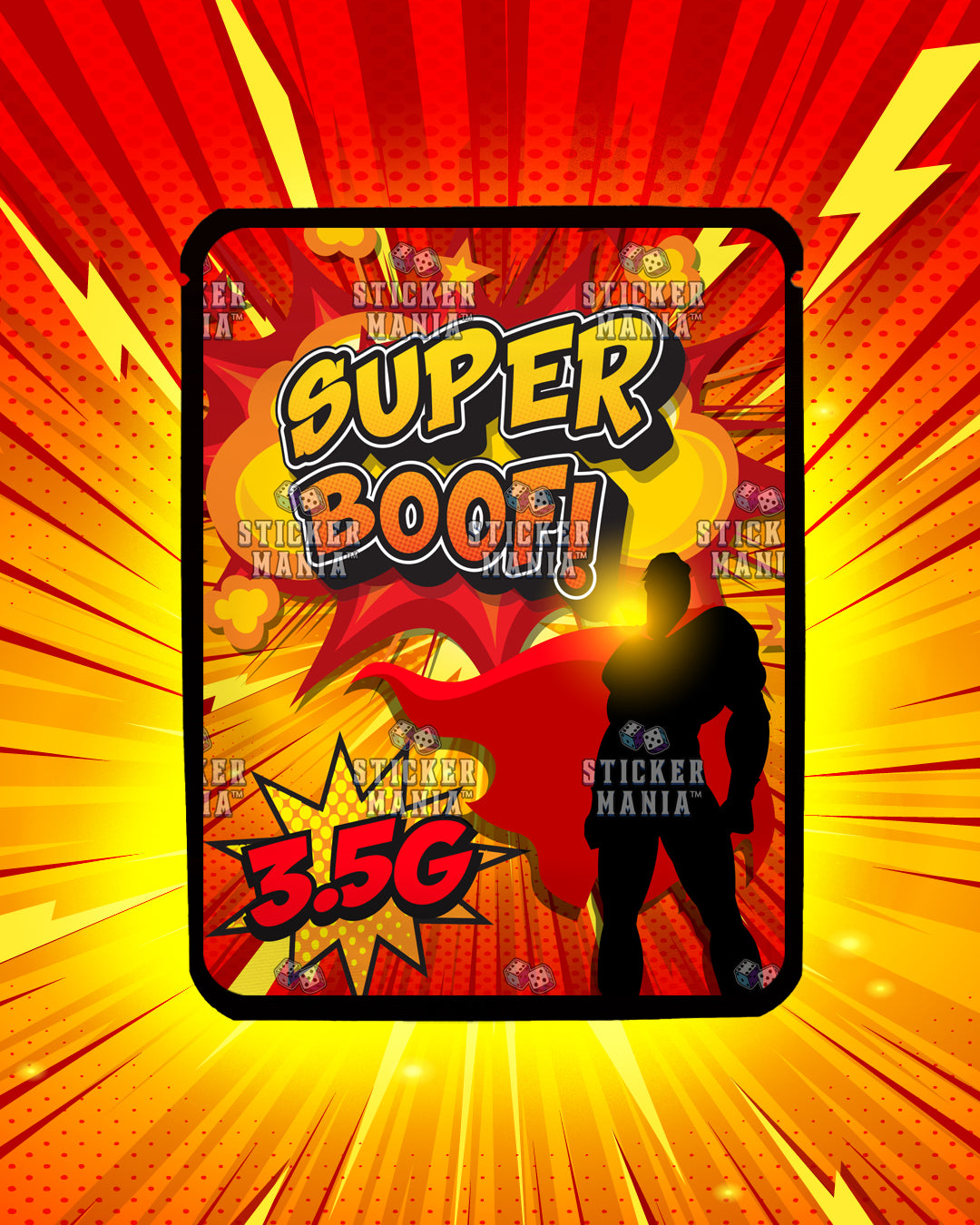 Super Boof | Pre-Made Sticker Bag | 3.5g