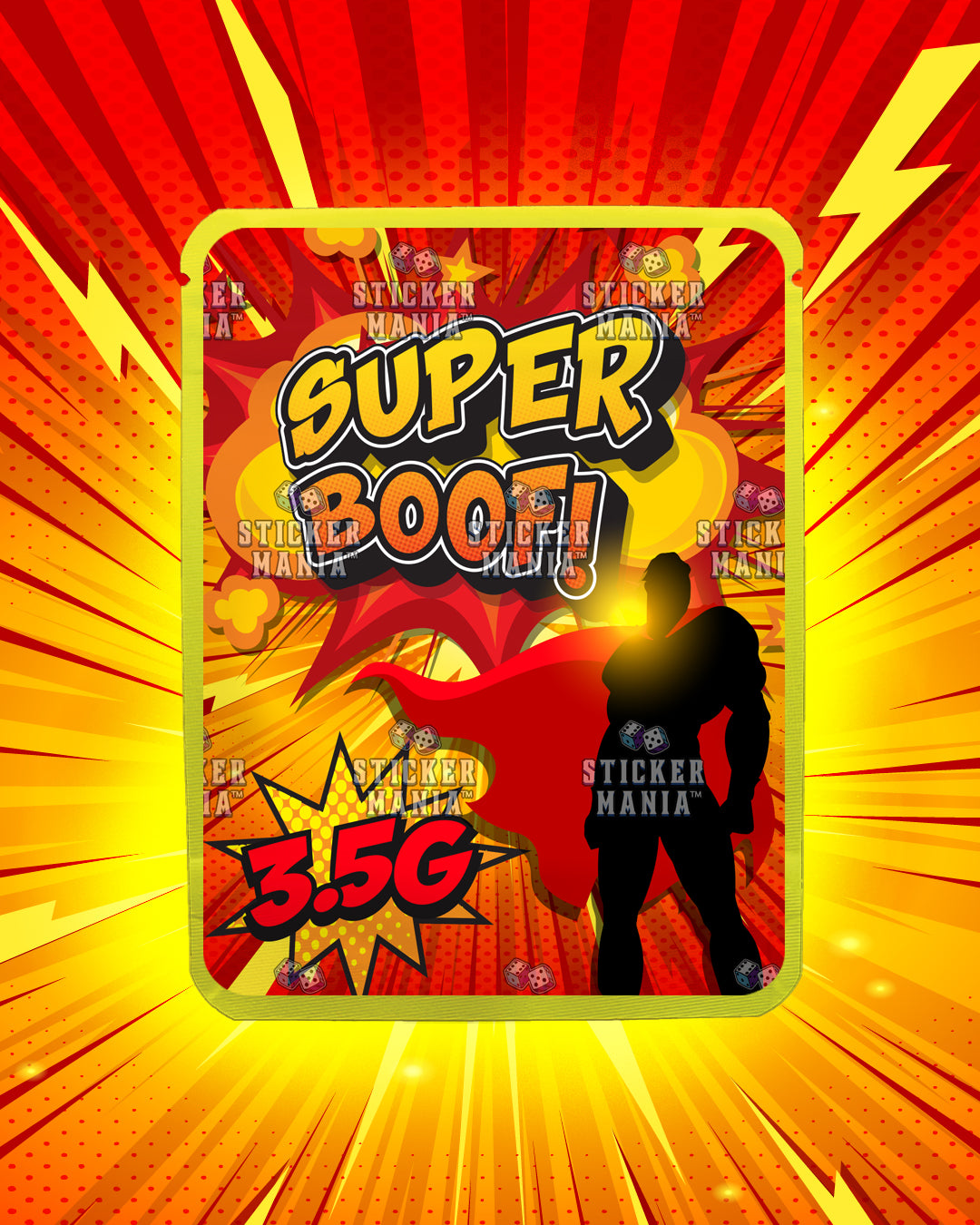Super Boof | Pre-Made Sticker Bag | 3.5g