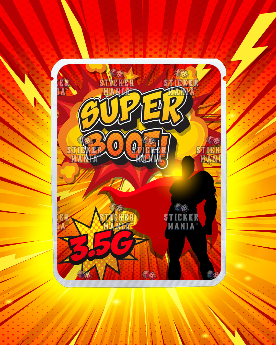 Super Boof | Pre-Made Sticker Bag | 3.5g