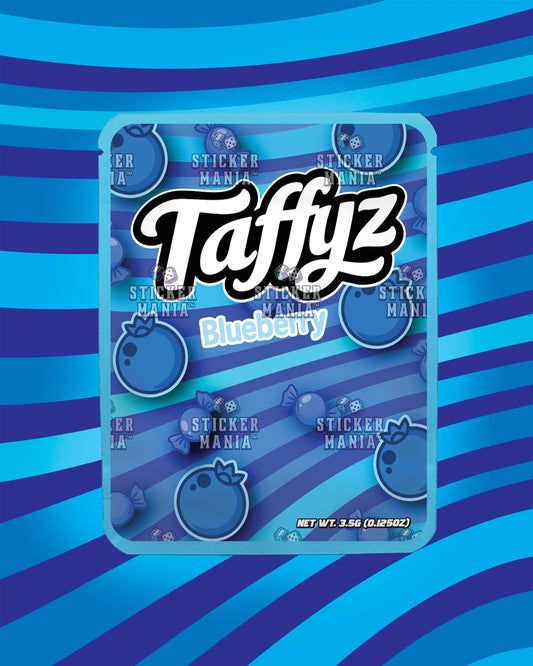 Taffyz Blueberry | Pre-Made Sticker Bag | 3.5g