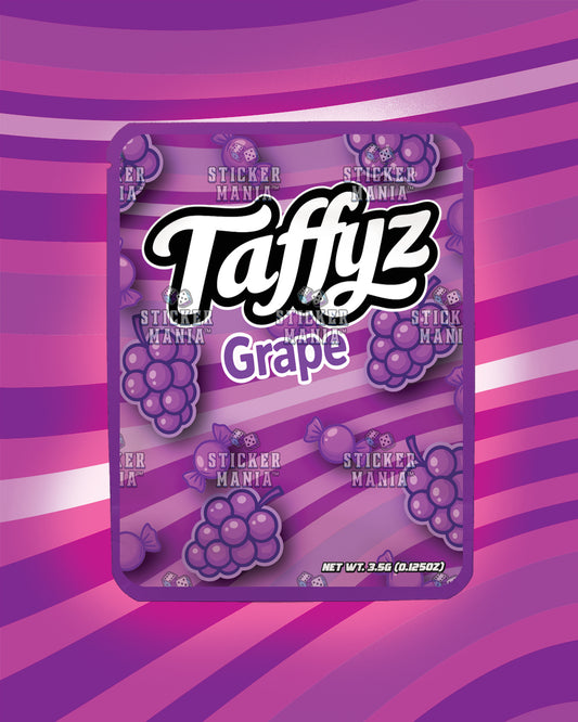 Taffyz Grape | Pre-Made Sticker Bag | 3.5g