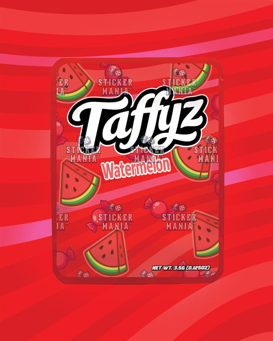 Taffyz Watermelon | Pre-Made Sticker Bag | 3.5g