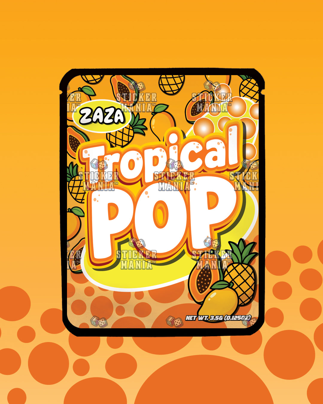 Tropical Pop | Pre-Made Sticker Bag | 3.5g