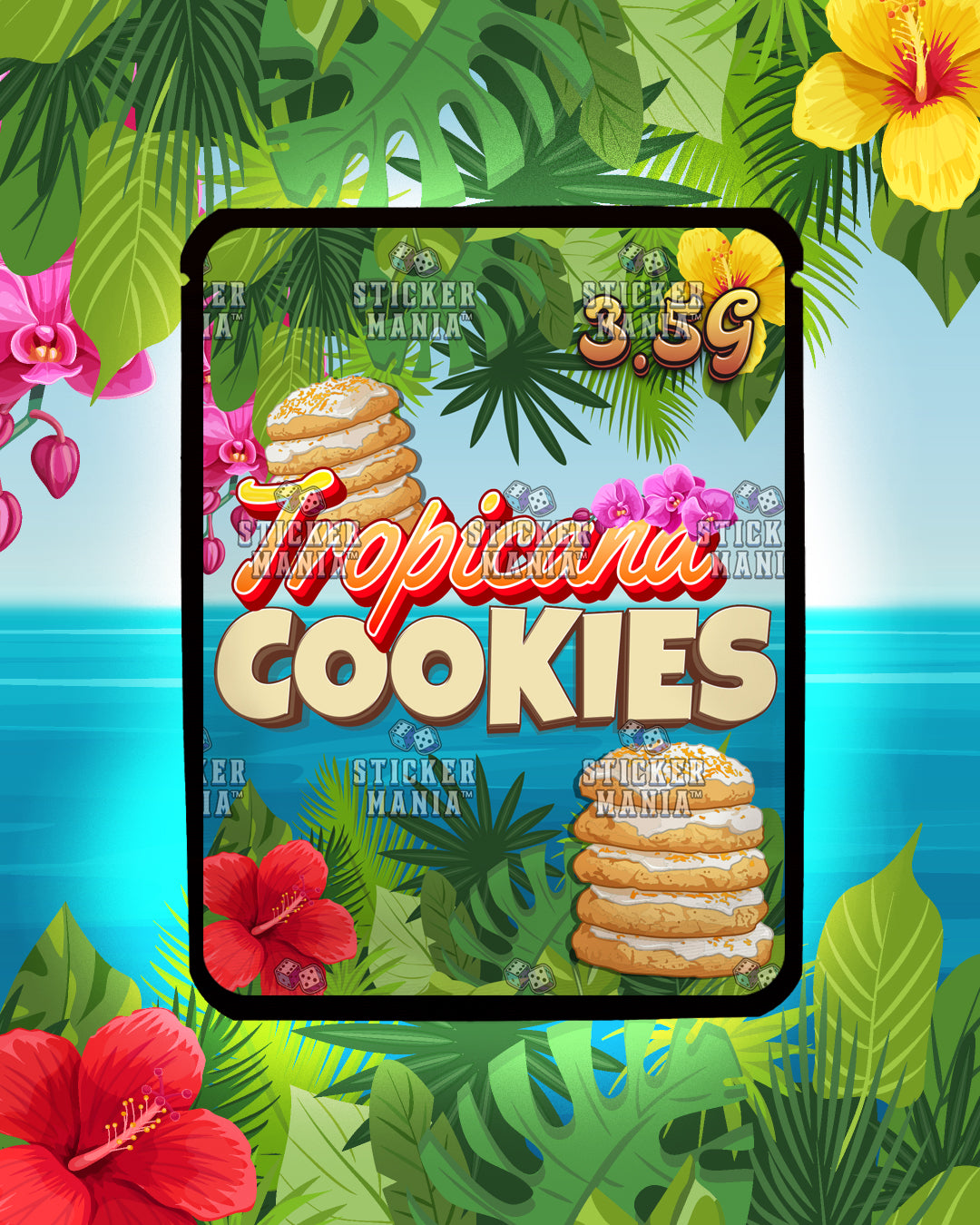 Tropicana Cookies | Pre-Made Sticker Bag | 3.5g